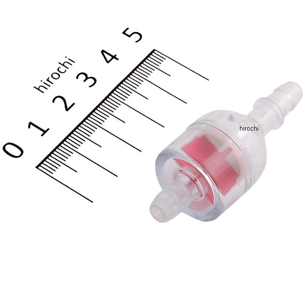 105-2201 キジマ ガソリンフィルター SUSメッシュ ホース内径6-6.5mm用 レッド