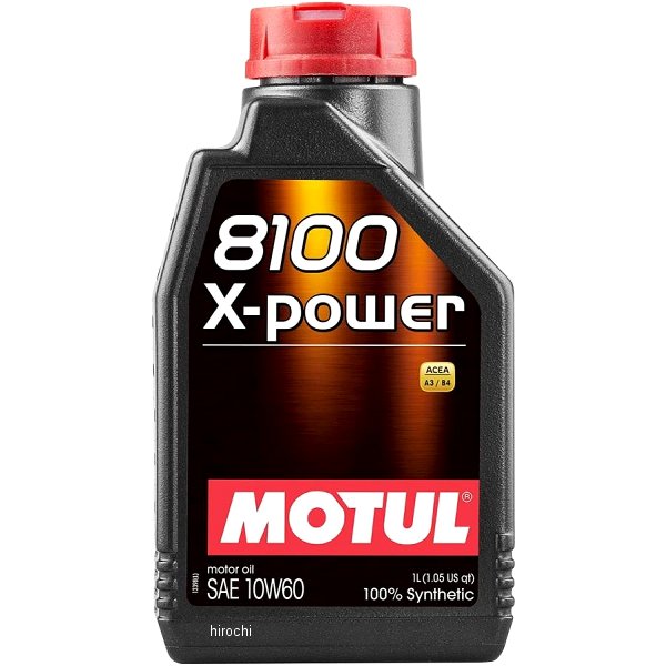 106142 モチュール MOTUL 8100 X-power 100%化学合成 4スト 4輪用エンジンオイル 10W-60 1リットル