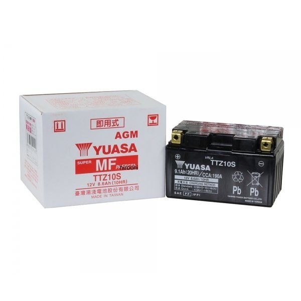 112710 NBS バイクパーツセンター 台湾YUASA ユアサ バッテリー 液入り充電済み TTZ10S