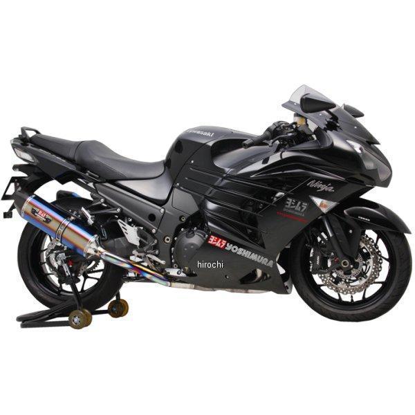 110-214F8W82B ヨシムラ R-77J サイクロン カーボンエンド FIRE SPEC スリップオン マフラー 12年-14年 ZX-14R/ABS チタンブルー