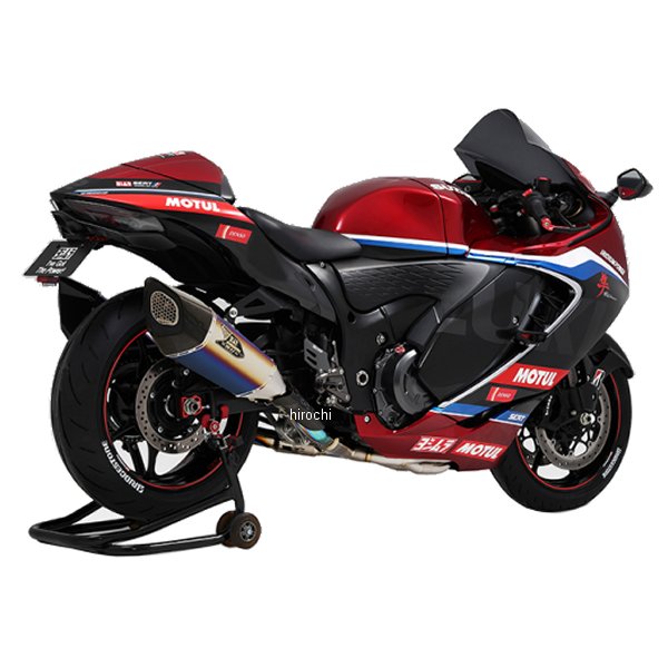 110-592FA16G1 ヨシムラ フルエキゾースト 機械曲 R-11Sq R チタンサイクロン 2本出し 政府認証 ハヤブサ TTB