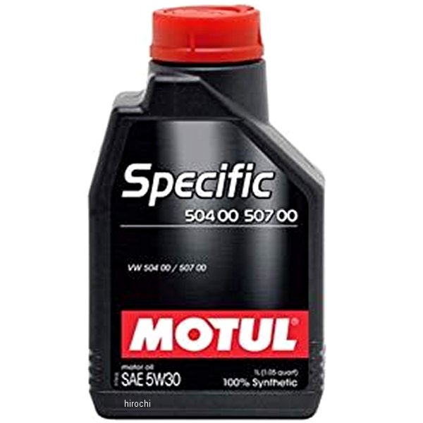 110577 モチュール MOTUL SPECIFIC 504 00-507 00 100%化学合成 4スト 4輪用エンジンオイル 5W-30 1リットル