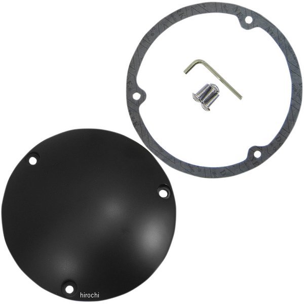 1107-0365 DRAG ダービーカバー 70年-98年 Big Twin 黒