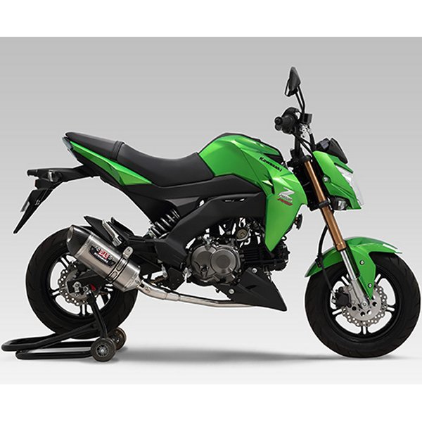 110A-202-5150 ヨシムラ フルエキゾースト R-77S 機械曲サイクロン EXPORT SPEC 16年 Z125PRO ステンレスカバー/カーボンエンド