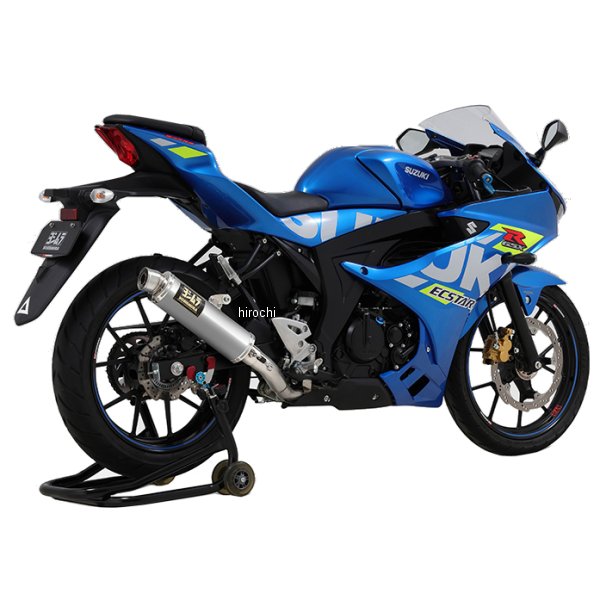 110A-525-5U50 ヨシムラ フルエキゾースト 機械曲 GP-MAGNUMサイクロン EXPORT SPEC 政府認証 18年-22年 GSX-R125 SS