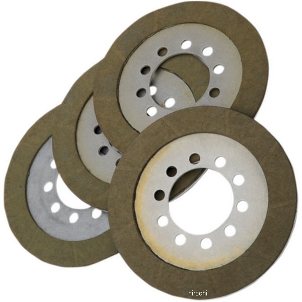 1131-0423 DRAG フリクションプレート セット ケブラー 41年-67年 EL、FL、FLH (4個入り)