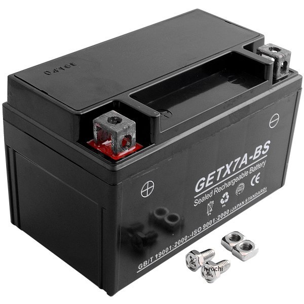 GETX7A-BS NBS バイクパーツセンター MFジェルバッテリー 12V YTX7A-BS互換