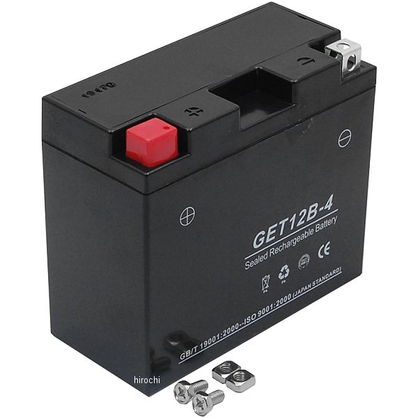 GET12B-4 NBS バイクパーツセンター MFジェルバッテリー 12V YTX12B-BS互換