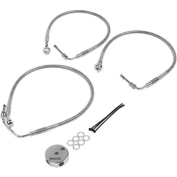 1204-2741 DRAG フロント ブレーキライン ステンレス 標準長 96年-00年 FXDL 45207-97B