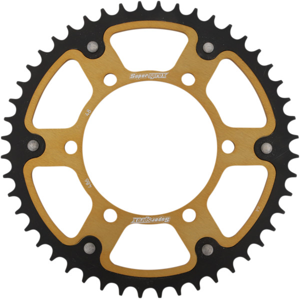 1210-2014 SUPERSPROX ステルス リア スプロケット 520/48T 21年 Tenere 700 ゴールド/黒