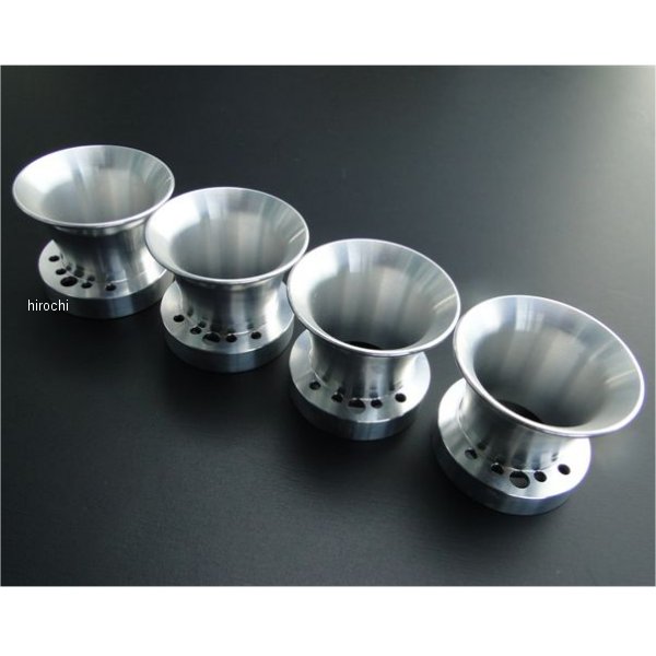 1213 ビーアールシー BRC CRキャブ対応アルミファンネルセット CB400F、CB350F アルミ地肌