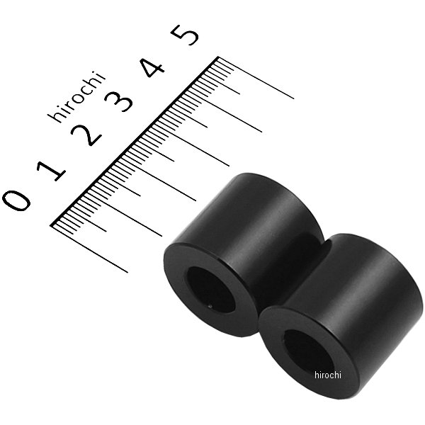 122010-06 ポッシュ POSH カラーセット 厚さ20 内径10mm 外径21.6mm 2個入り 黒