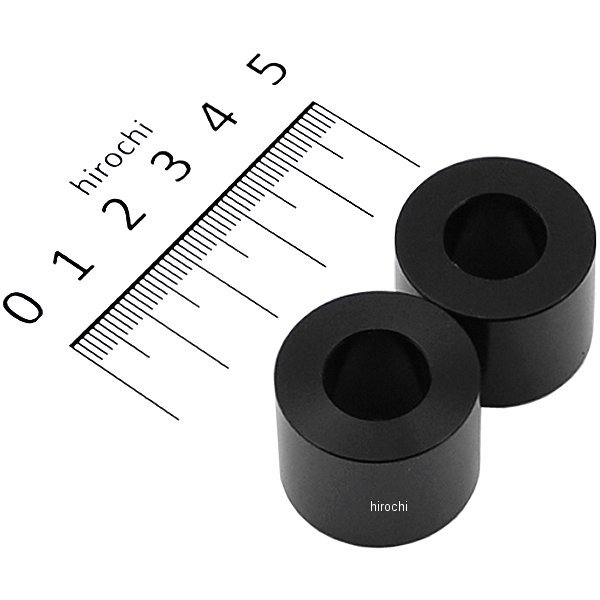 122012-06 ポッシュ POSH カラーセット 厚さ20 内径12mm 外径25.6mm 2個入り 黒