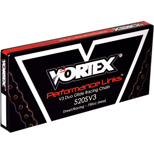 1223-1049 520SV3-120 ボルテックス Vortex チェーン カシメタイプ 520SV3/120L 黒
