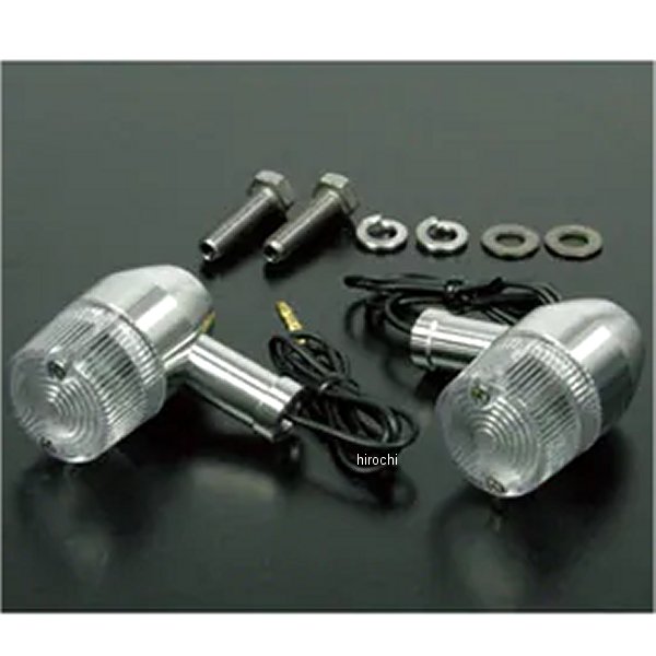 13-05-0023 SP武川 アルミ削り出しウインカーキット Bタイプ/M10メネジ クリア