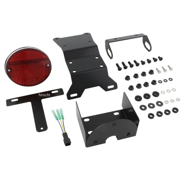 132091-LR-10 ポッシュ POSH ロングZ2タイプフェンダーレスキット LEDタイプ 18年-23年 Z900RS、CAFE レッドレンズ