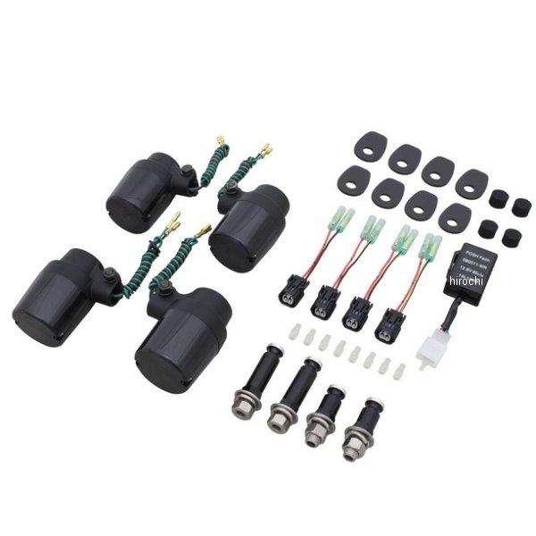 132095-16 ポッシュ POSH スーパーバイクウインカーキット 18年-22年 Z900RS、Z900RSカフェ ブラック /スモークレンズ