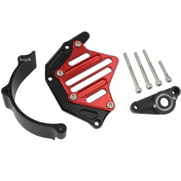 132214-26 ポッシュ POSH スプロケットカバーフルキット 18年-21年 Z900RS 黒/赤