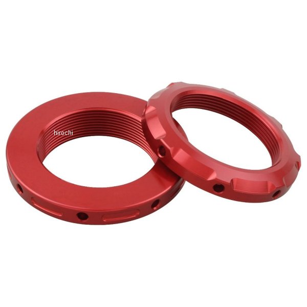 132281-02 POSHフェイス アルミマシンド リアショックアジャスター 18年以降 Z900RS、Z900RSカフェ(SE不可) レッド