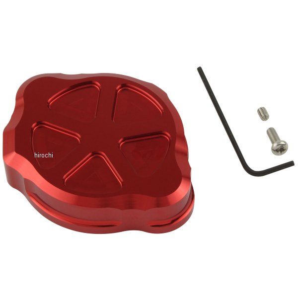 132315-02 ポッシュ POSH アルミマシンドラジエターキャップ 21年-23年 Z900RS/CAFE 赤