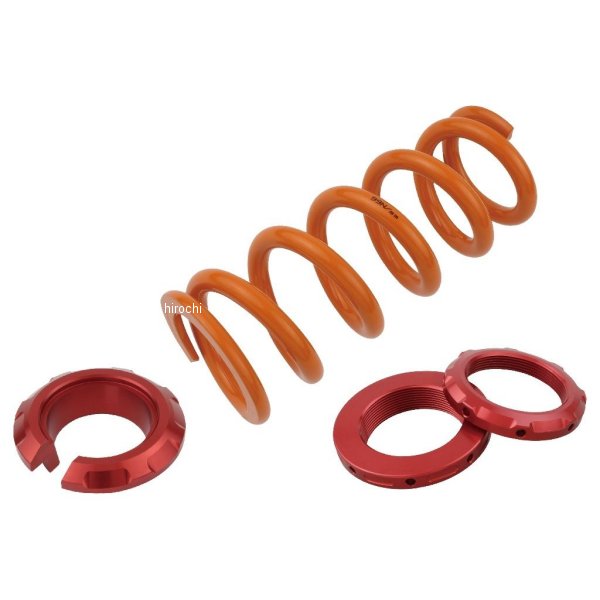 132381-02 POSHフェイス カラーリアショックスプリングセット 18年以降 Z900RS、Z900RSカフェ(SE不可) オレンジ／レッド