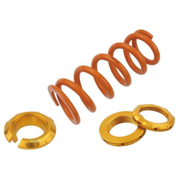 132381-04 POSHフェイス カラーリアショックスプリングセット 18年以降 Z900RS、Z900RSカフェ(SE不可) オレンジ／ゴールド