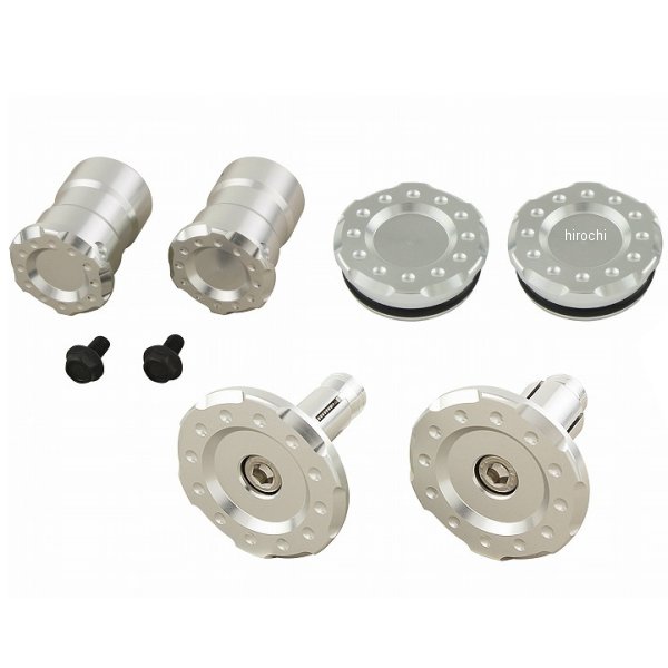 132575-03 ポッシュ POSH フレームキャップ 3点セット(フロント/センター/ピボット) 18年以降 Z900RS/CAFE シルバー