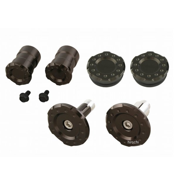 132575-11 ポッシュ POSH フレームキャップ 3点セット(フロント/センター/ピボット) 18年以降 Z900RS/CAFE チタン