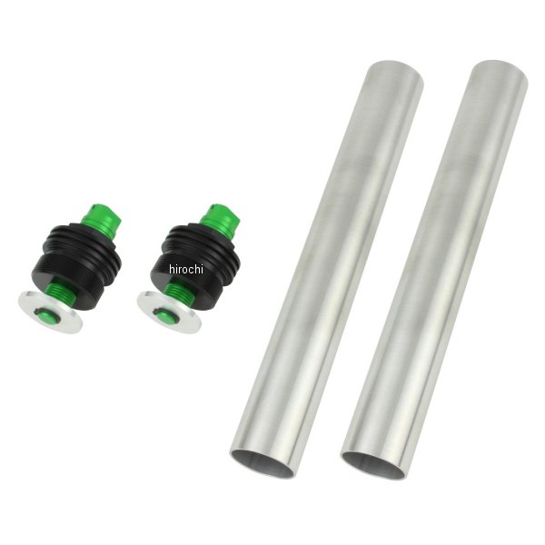 135666-28 ポッシュ POSH イニシャルアジャスター タイプ2 18年以降 ニンジャ250/400 黒/ライムグリーン