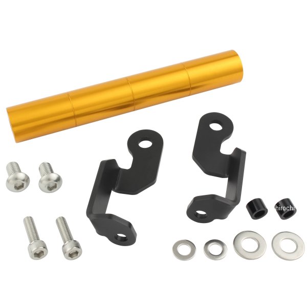 136179-04 ポッシュ POSH スマートフォンホルダーマウントステー 21年 ZX-25R専用 ゴールド