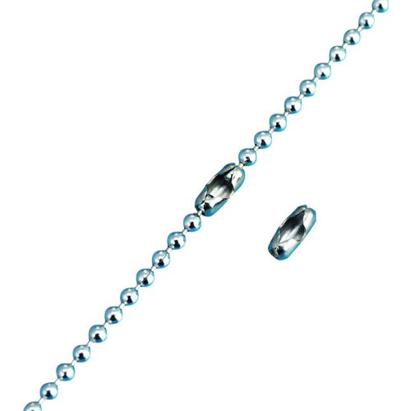 137030 (株)日本緑十字社 緑十字 ボールチェーン用コネクター 金具03 2.5mmΦ用 100個組 真ちゅう製