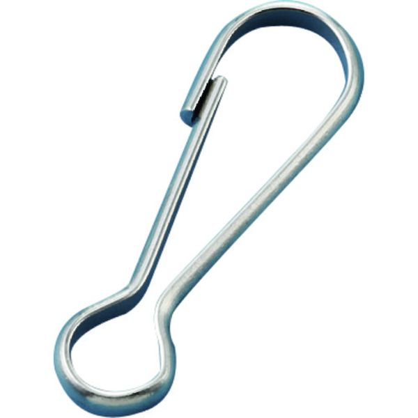 137060 (株)日本緑十字社 緑十字 スナップ(ナスカンフック) 金具06 11×34mm 10個組 スチール製