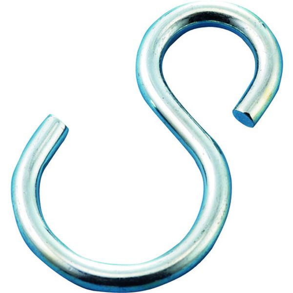 137140 (株)日本緑十字社 緑十字 Sフック 金具14 36.4×15.8/22.0mm 10個組 スチール製