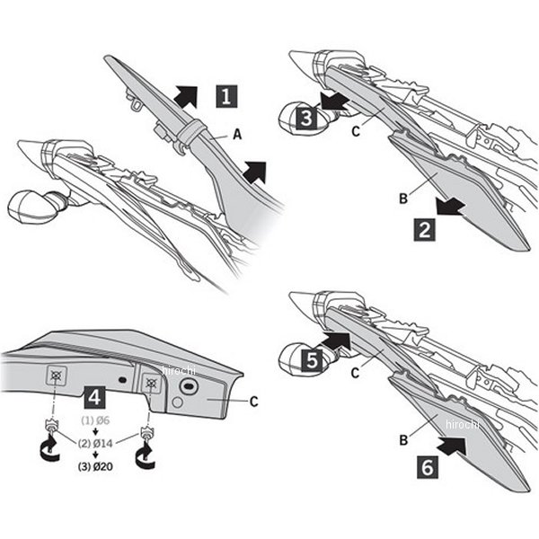 Y0MT97SE シャッド SHAD サドルバックサポートキット 17年 MT-09