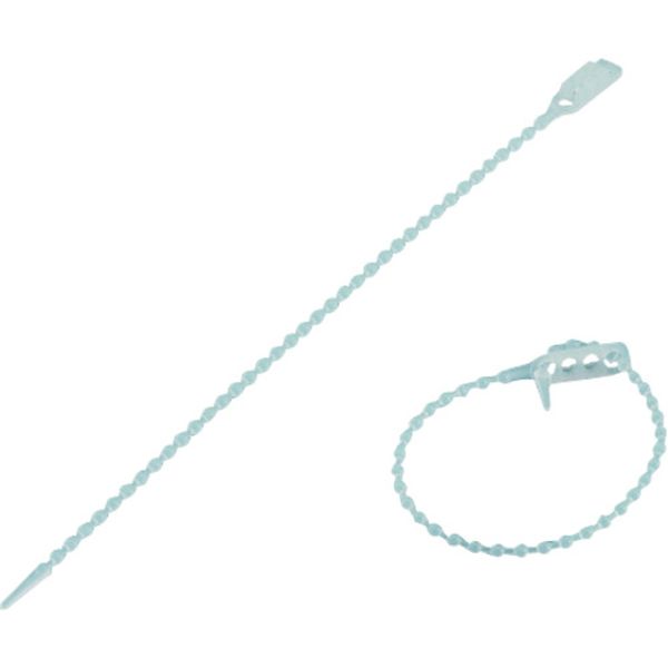 137380 114-0759 結束バンド(ボールタイ) 金具38 2mmΦ×135mm 100個組 ポリエチレン