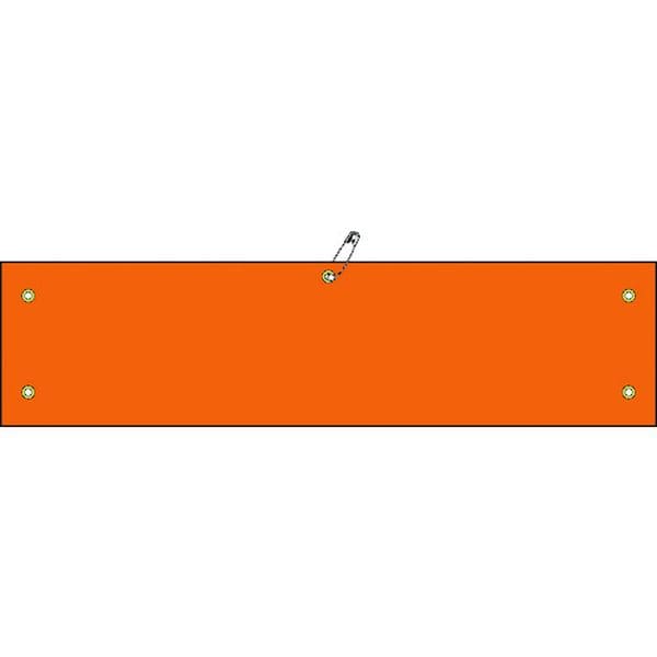 140106 ビニール製腕章 オレンジ無地タイプ 腕章-100(オレンジ) 90×360mm 軟質エンビ