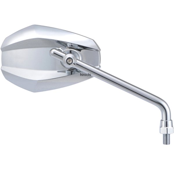 14951 デイトナ ハイビジミラー EDGE M10 クロームメッキ ロー 逆ネジ