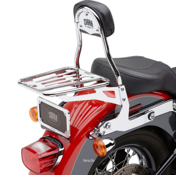 1501-0555 602-2001 コブラ COBRA バックレスト デタッチ ラウンド FLSTF クローム