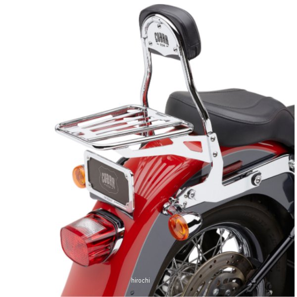 1501-0557 602-2002 コブラ COBRA バックレスト デタッチ ラウンド FXST/FLST クローム