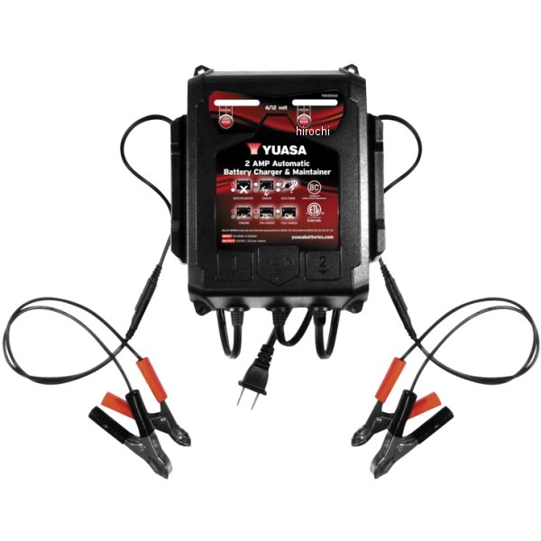 YUA2AMPCH YUASA 2バンク 2アンプ 6V12V充電器
