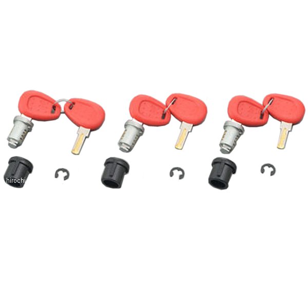 15177 ジビ GIVI Z180 セイムナンバーキー 内溝 3本セット 赤