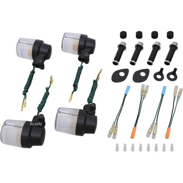 153094-26 ポッシュ POSH ウインカーセット スーパーバイク 06年-13年 CB1300SF 黒/クリア