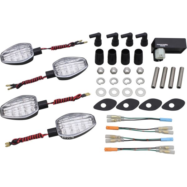 153152-06 ポッシュ POSH ライトウェイトLEDウインカーセット 14年-16年 CB1300 黒/クリア