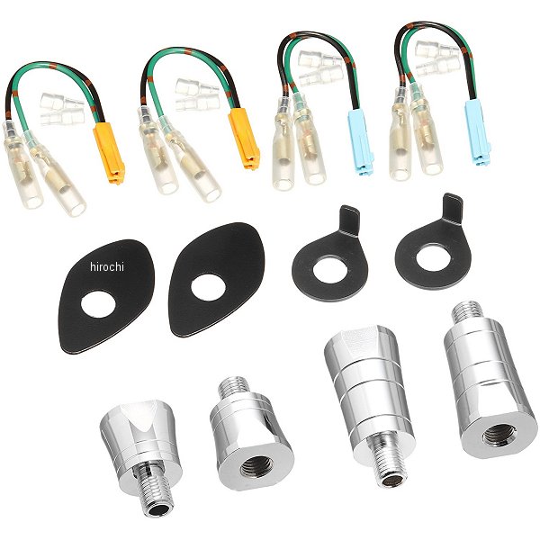 153304 ポッシュ POSH ボルトオンウインカーステーセット 06年-12年 CB1300SF、CB400SF ZRタイプ メッキ