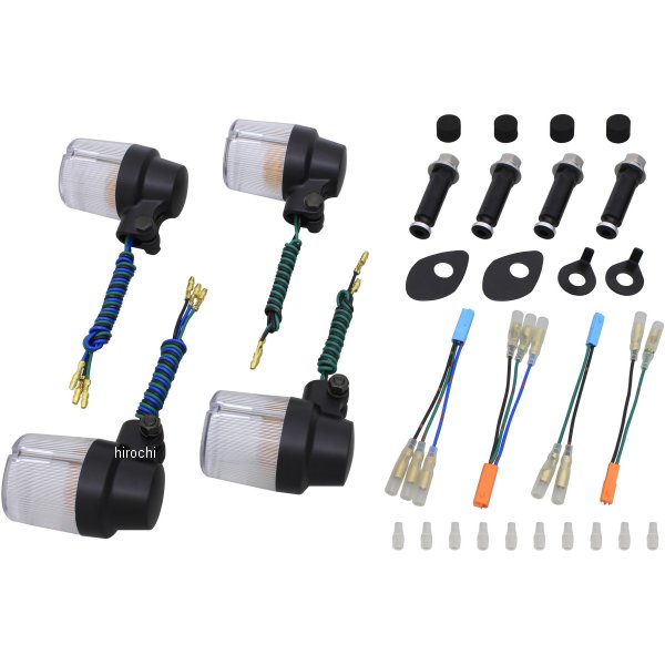 153494-26 ポッシュ POSH ウインカーセット スーパーバイク 03年-05年 CB1300SF 黒/クリア