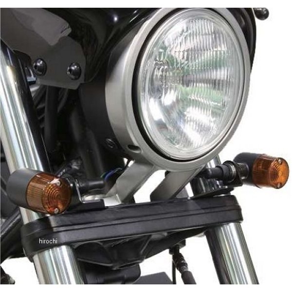 155491-56 ポッシュ POSH クラシカル 71タイプウインカーキット レブル250 ブラックボディ/オレンジレンズ