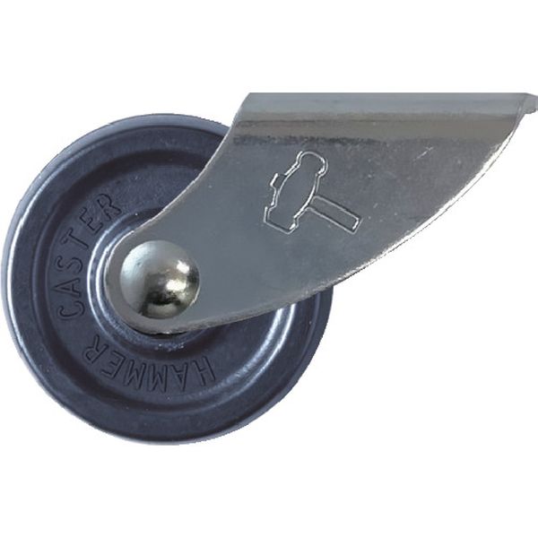 155U40 609-4254 ハンマーキャスター(株) ハンマー 155型 固定 エラストマー車 40mm