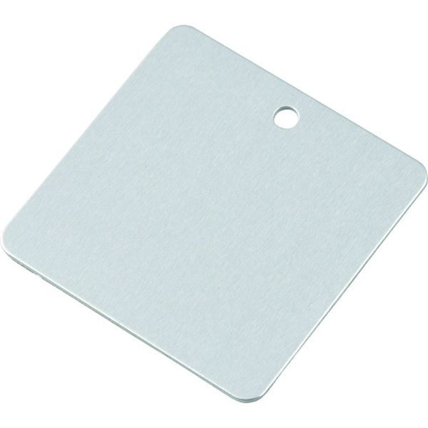 159080 106-4700 バルブ開閉札 無地タイプ 特15-142 50×50mm 両面ニス加工 アルミ製