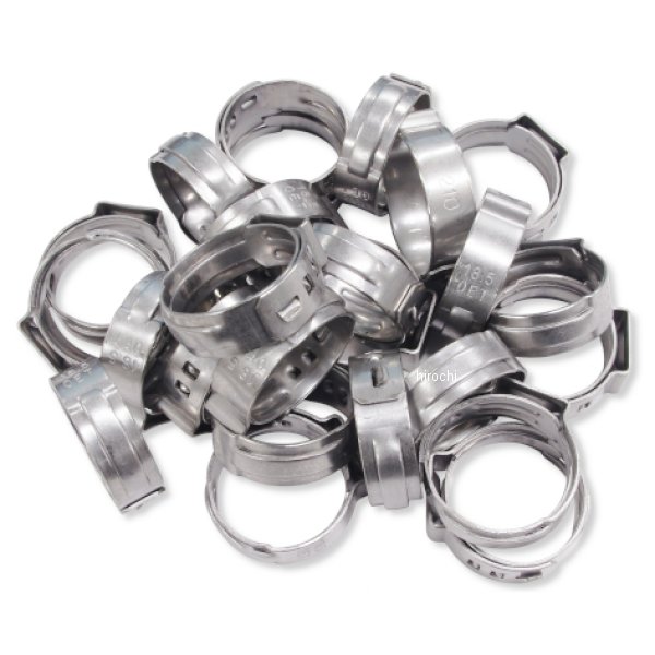 16-0052 ガッツクローム ホースクランプ 13/16 25個セット