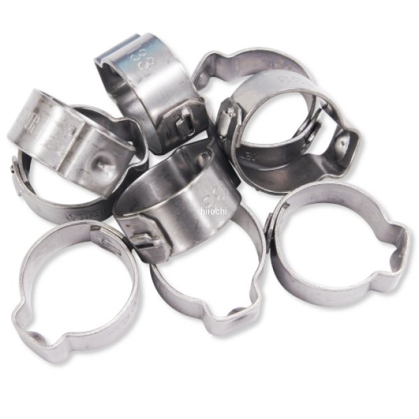 16-0053 ガッツクローム ホースクランプ 11/16 10個セット